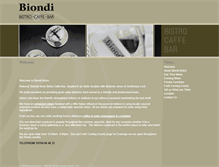 Tablet Screenshot of biondibistro.co.uk